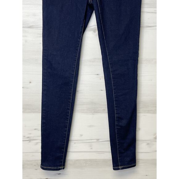 INC Denim Jeans Womens 2 Dark Blue Mid Rise Skinny Stretch Classic Style Pants - Picture 3 of 16